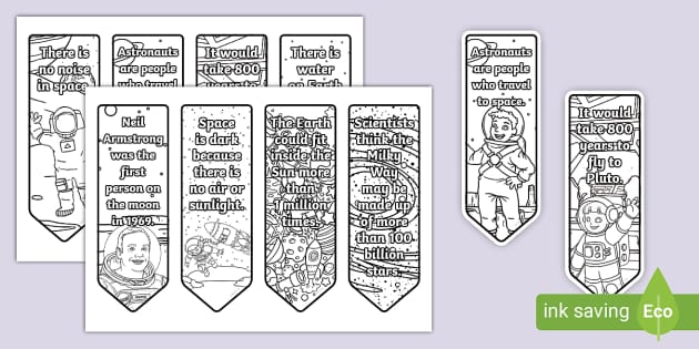 Space Facts Colouring Bookmarks öğretmen Yaptı Twinkl