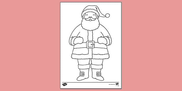 Santa Claus Drawing - in 10 Easy Steps for Children - Oh Parrot