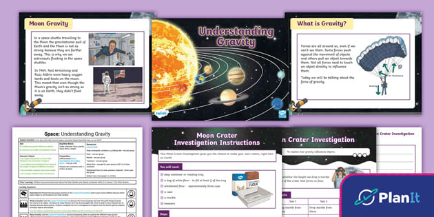 Year 6 Science Space Lesson 2 Understanding Gravity - Twinkl