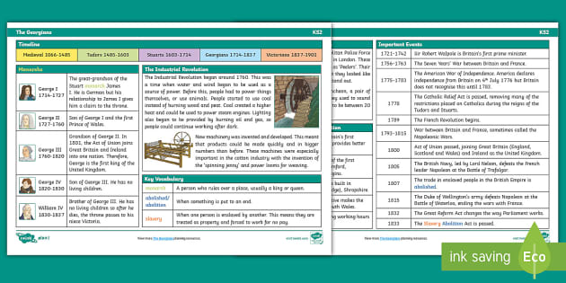 primary homework help georgians