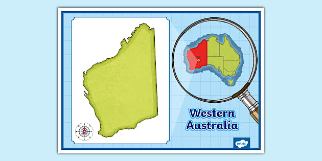 Western Australia Map Poster (professor feito) - Twinkl