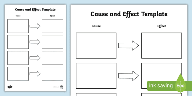 Cause And Effect Template