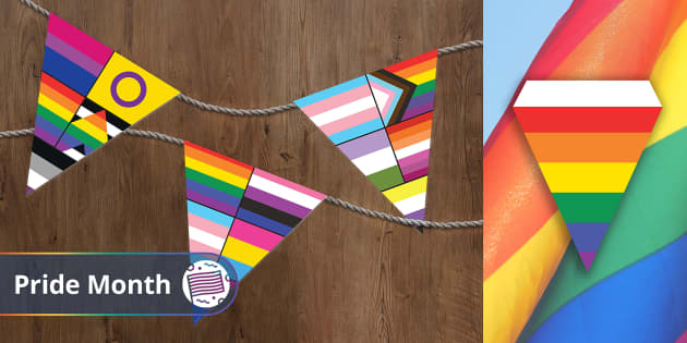 Pride Display: Flags Bunting Pack | Pride Month | Beyond RSE