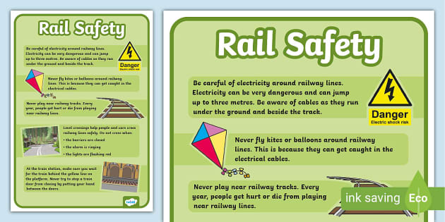 Rail Safety Poster Rail Safety Poster