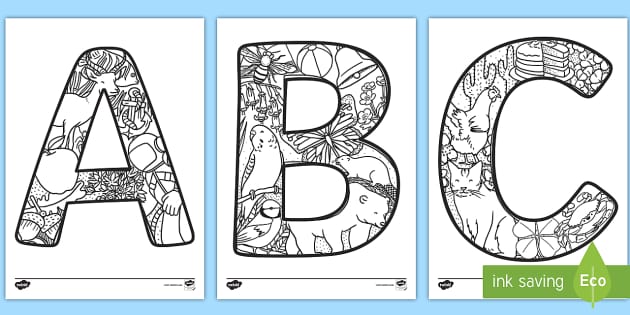 mindful animal letters colouring resources twinkl