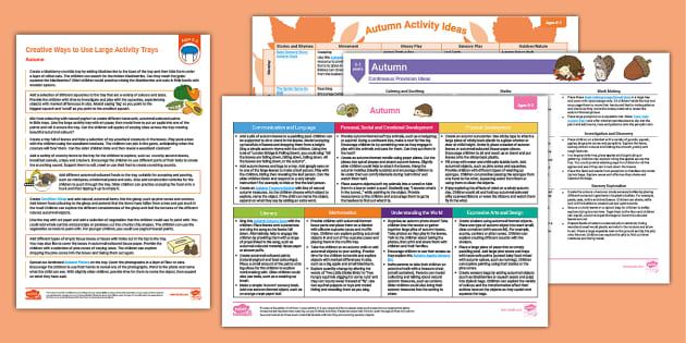 Eyfs Ages 0-2 Autumn Bumper Planning Pack (teacher Made)