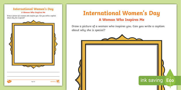 EYFS International Women's Day 'My Inspiration' Activity