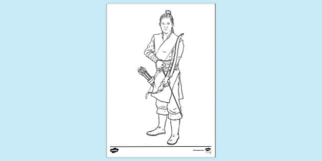 FREE! - Hou Yi Colouring Sheet | Colouring Sheets - Twinkl