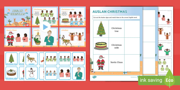 Auslan Christmas Pack (teacher made) - Twinkl