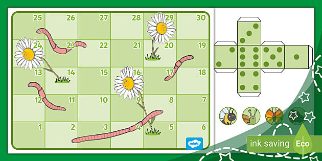 Snakes And Ladders Template - Printable Board Game - Twinkl