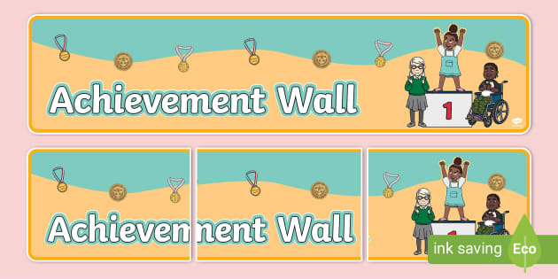 Achievement Wall Display Banner Achievement Wall Display Banner