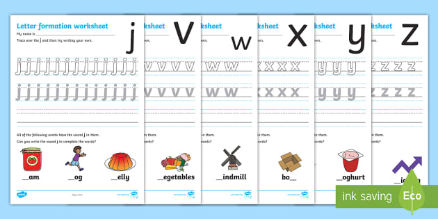 Letter Formations Worksheets | Phonics | Primary Learning