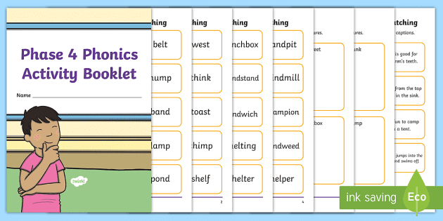 phase 4 phonics activity booklet phonics activities