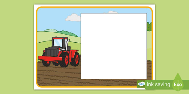 FREE! - Tractor Photo Frame (teacher made) - Twinkl