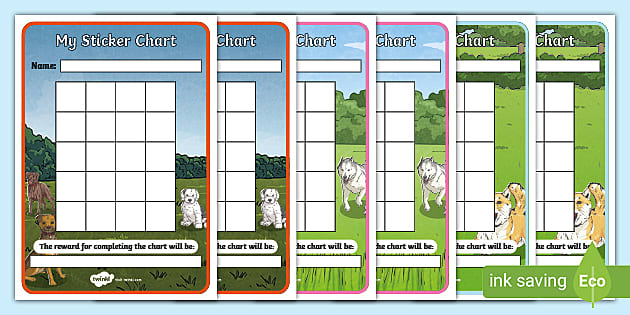 Dog Sticker Chart BUNDLE