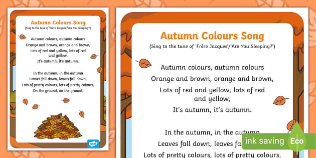 Orange's Song Sing Along, Colour Songs for Kids, Kids Learn Colours