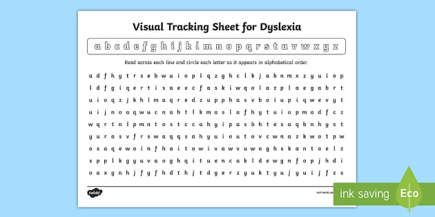 visual tracking worksheet worksheet