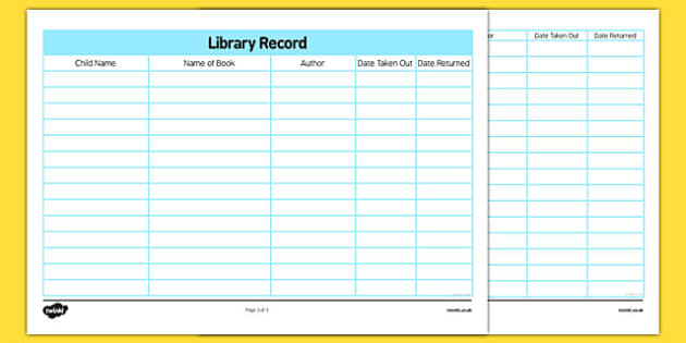 Library Book Card Template from images.twinkl.co.uk