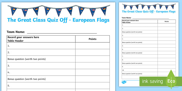 Europe with Flags Quiz