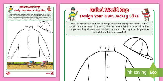 Design Your Own Jockey Shirt (teacher made) - Twinkl