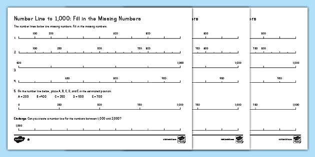 number-line-to-1-000-missing-numbers-differentiated-activity