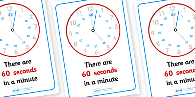 Number of seconds in a minute best sale