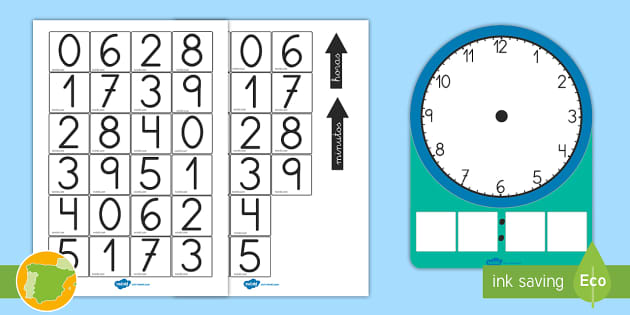 Ejercicios de relojes digitales y analógicos (teacher made)