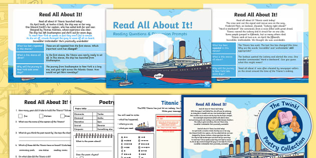 Read All About It!' – Sinking of the Titanic Rhyming Poem