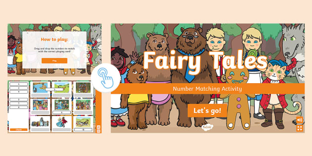 👉 Fairy Tale Interactive Number Mat Matching Game