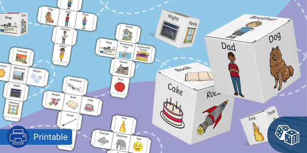 Printable Creative Storytelling Cubes Game for Children