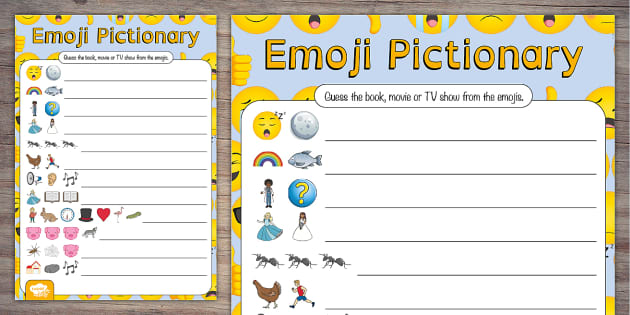 😊 Emoji Pictionary Game | Twinkl Party (Teacher-Made)