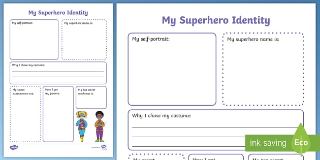 Superhero Writing Template | Twinkl Resources - Twinkl