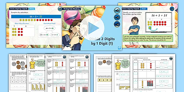 👉 Resource Supports White Rose Maths 'Divide 2-Digits By 1-Digit'.