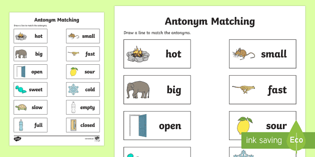 Synonyms and Antonyms – Printable Grammar Game for KS2