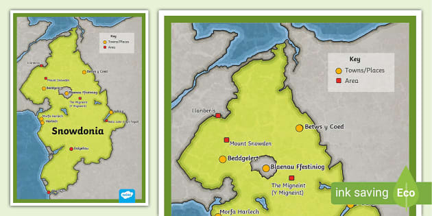 Snowdonia Map KS2 Geography Twinkl   T G 1643026428 Snowdonia Map Ver 3 