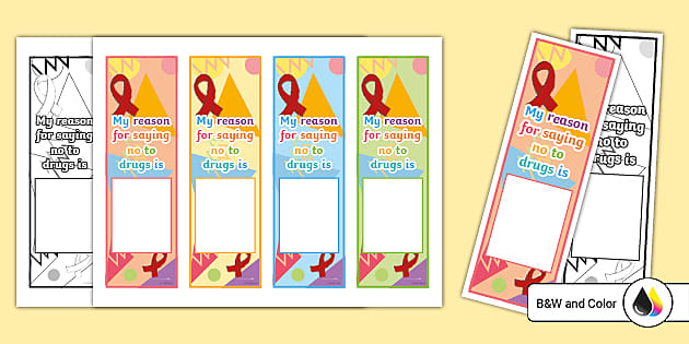 Say No To Drugs Bookmarks teacher Made Twinkl