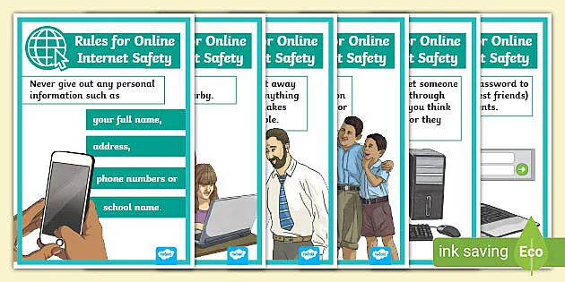 E Safety Poster How To Stay Safe Online Poster