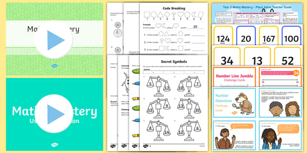 Year 2 Maths Mastery Place Value Activity Pack - Twinkl