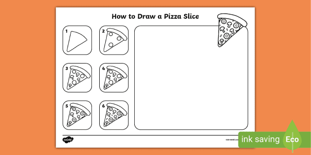 Hand Drawing Delicious Pizza Slice Graphic by PadmaSanjaya · Creative  Fabrica