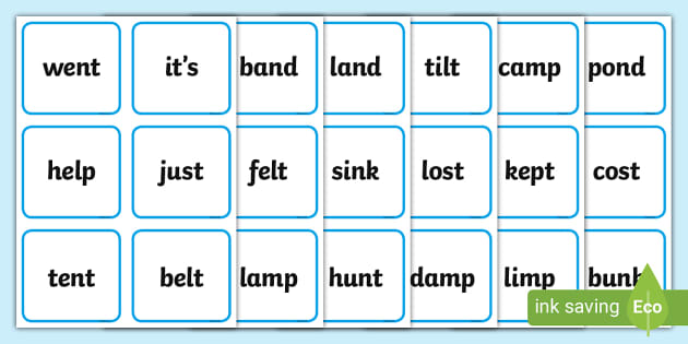 Polysyllabic Word Cards Phase 4 Phonics Twinkl Resources