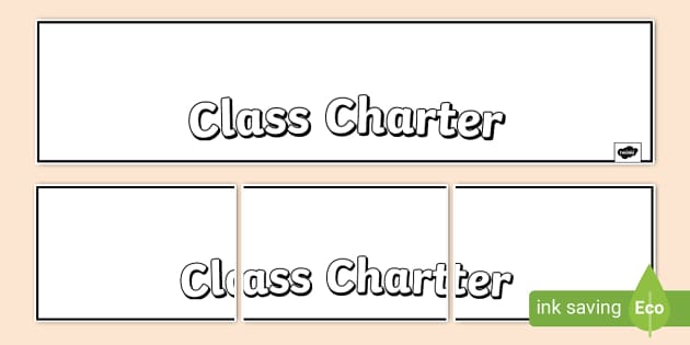 * NEW * Class Charter Collaborative Drawing Display Banner