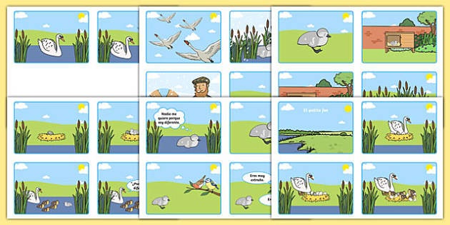 the-ugly-duckling-story-sequencing-4-per-a4-spanish