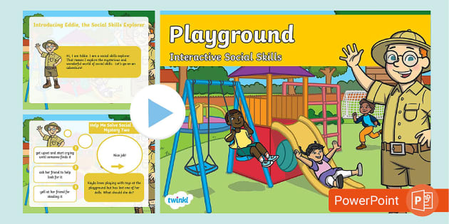 Playground Interactive Social Skills Scenario F-2 PowerPoint