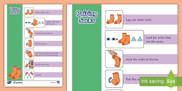 Twinkl Symbols Pairing Socks Visuals Teacher Made