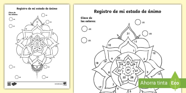 Hoja De Actividad Registro De Mi Estado De ánimo Twinkl