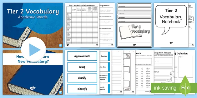 Pack　Tier　Teaching　Vocabulary　Spelling　Resource　Twinkl