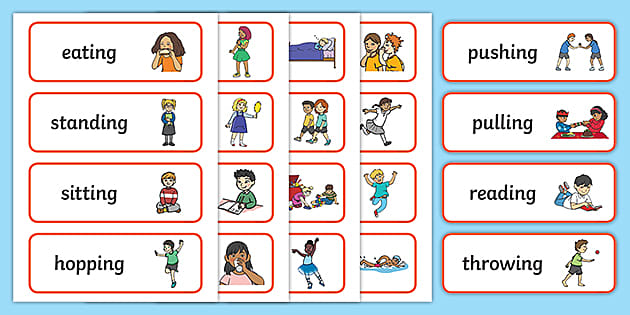 Verb Flashcards  Primary Resources (Teacher-Made) - Twinkl