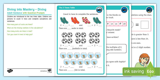 👉 Year 2 Diving into Mastery: 2 Times-Table Activity Cards