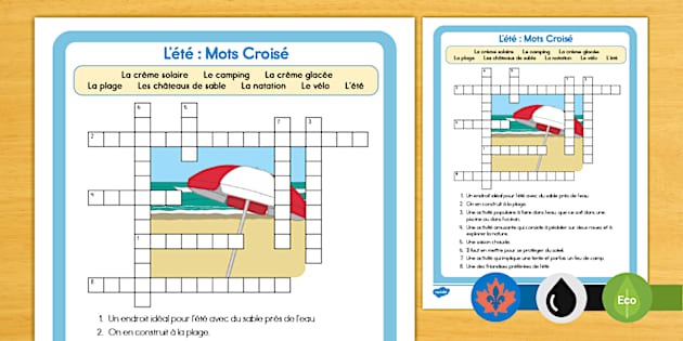 Summer Crossword French (Teacher Made) Twinkl Summer Crossword French (Teacher Made) Twinkl