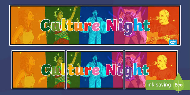 Culture Night Display Banner (Hecho por educadores) - Twinkl